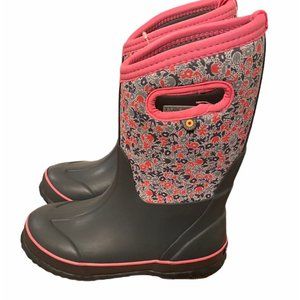 BOGS Classic Freckle Flower Boots Size 3